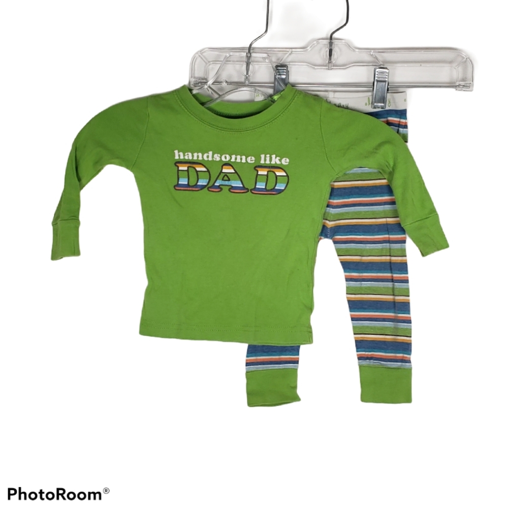 Old Navy "Handsome Like Dad" Striped Pajama Set